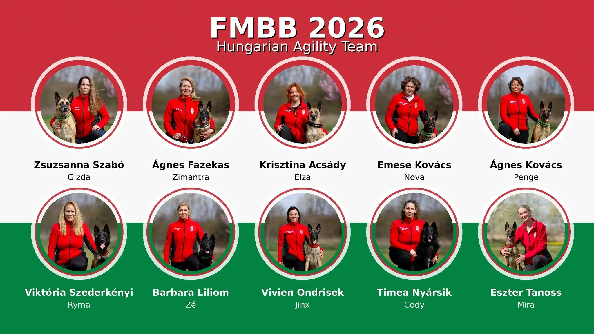  Az  FMBB -n ( Belga juhászkutya Világbajnokság) induló magyar agility válogatott keret tagja kép 2